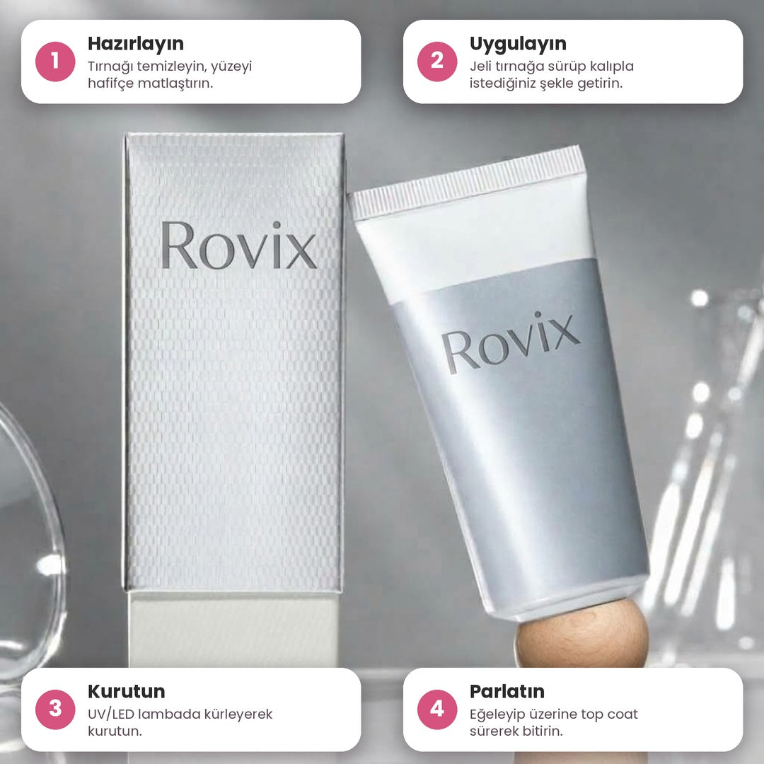 Rovix Poly Jel - Tırnak Uzatma ve Şekillendirme Jeli